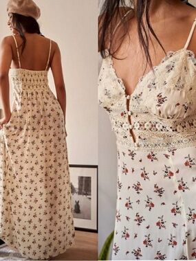 Free People | Dresses | Free People Dahlia Embroidered Maxi | Poshmark